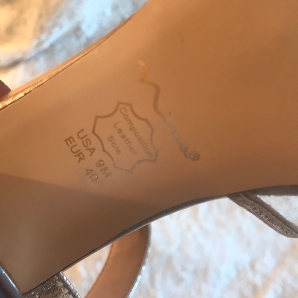 Nina Clear and Gold Heels Size 9/Eu 40 - Picture 5 of 8